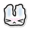 Flustered Sticker